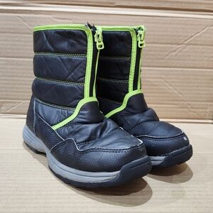 Size 3 Boys Black Snow Boots